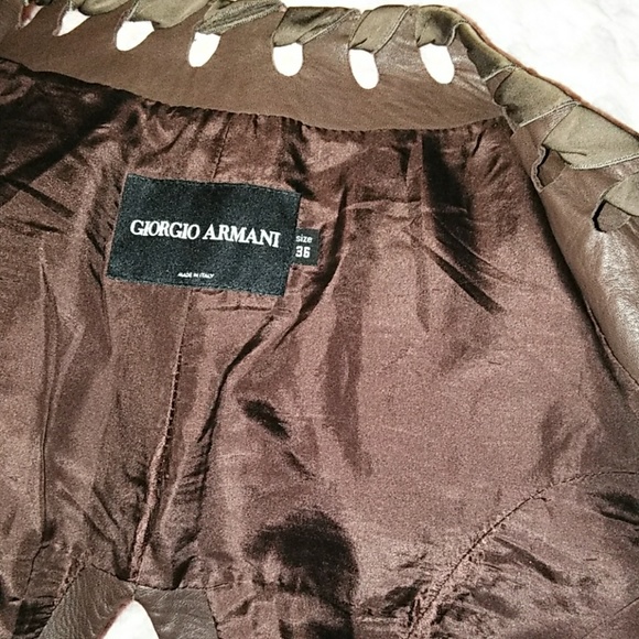 Vintage Giorgio Armani Leather Jacket🎉**HOST PICK**🎉 - Picture 7 of 8